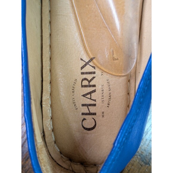 Charix Slip-On Cobalt Blue Leather Shoes Womens US 11/Eu 42 Travel Work Casual - Picture 7 of 11